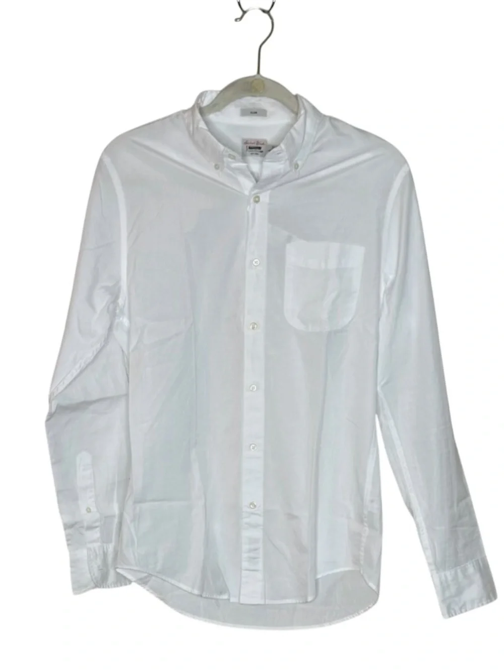 J. Crew Men’s Secret Wash 100% Cotton Poplin Button Down Shirt NWT S White